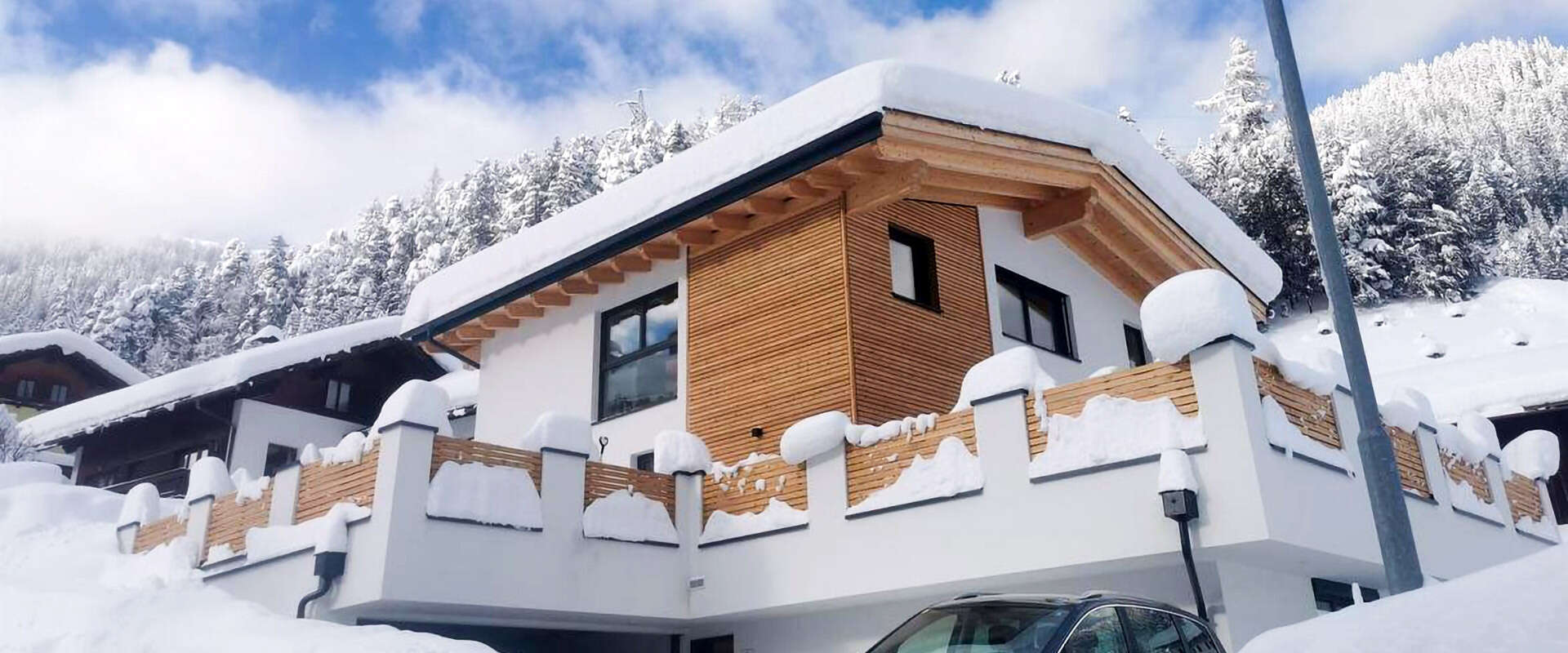 Winteransicht von Appartement Grafoner